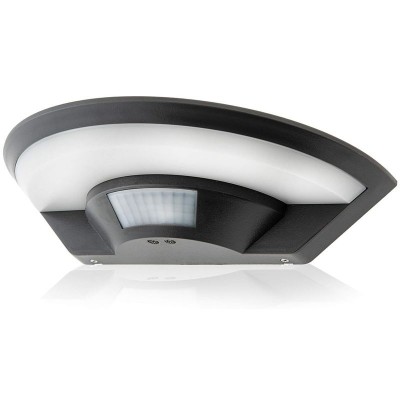 Φωτιστικό Απλίκα LED 15W 230V 1100lm 4000K Μαύρη IP54 με Ανιχνευτή Κίνησης 99DS213/BL